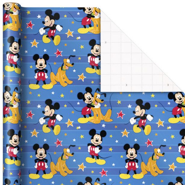 Disney Mickey Mouse and Pluto on Blue Wrapping … deals at $4.99