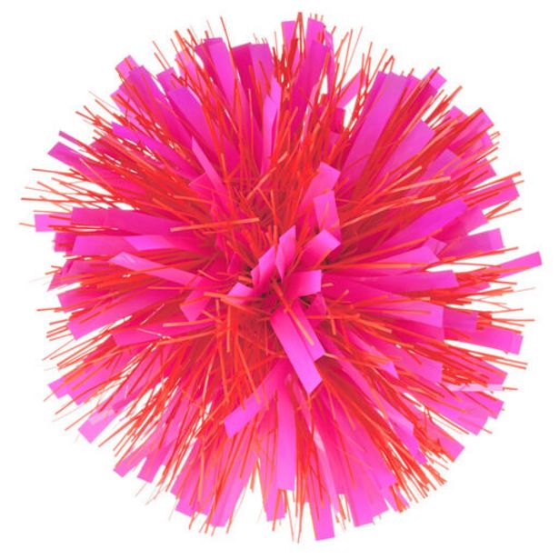 Pink and Orange Pom-Pom Gift Bow, 5.5" deals at $3.99