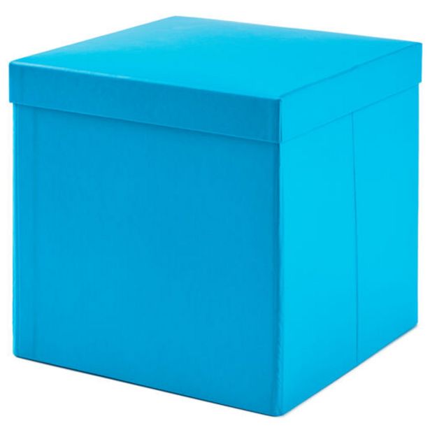 7.1" Square Turquoise Gift Box With Shredded Pa… deals at $6.99