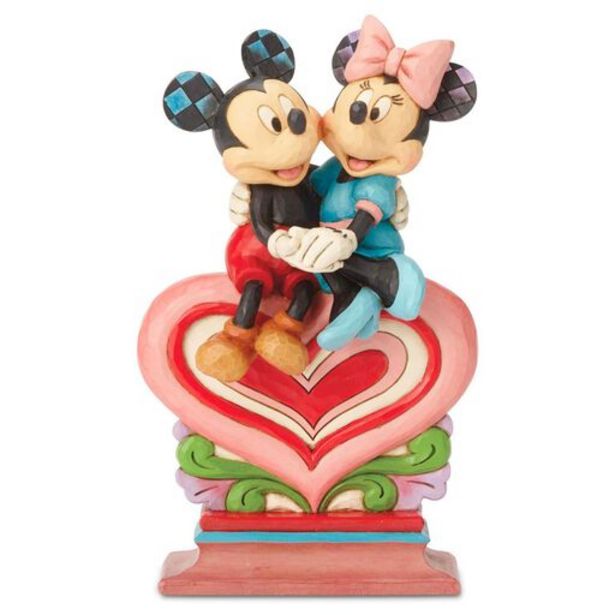 Jim Shore Mickey Mouse and Minnie Mouse Sitting… deals at $74.99