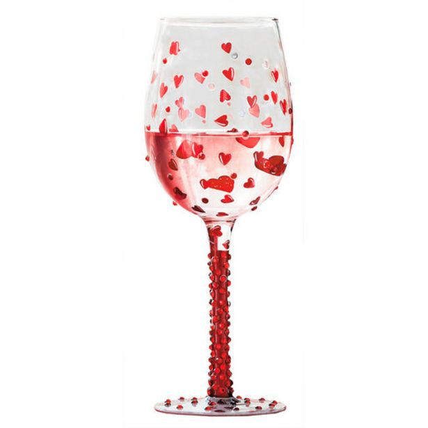 Lolita Red Hot Handpainted Wine Glass, 15 oz. deals at $29.99