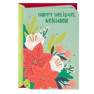 Happy Holidays Flowers Holiday Card for Neighbo… offers at $3.99 in Hallmark