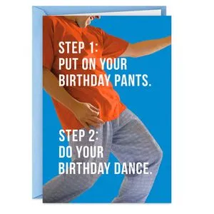 Put on Your Pants and Dance Funny Birthday Card offers at $3.69 in Hallmark