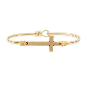 Luca + Danni Cross Gold Bangle Bracelet offers at $30 in Hallmark