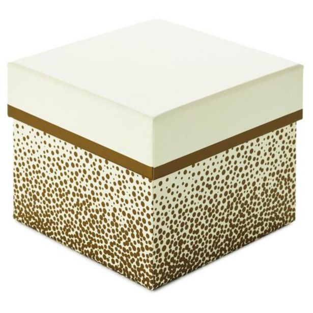 5" Square Champagne Bubbles on Ivory Gift Box deals at $6.49