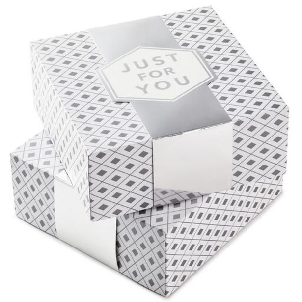 10" White With Silver Diamonds 2-Pack Gift Boxe… deals at $9.99