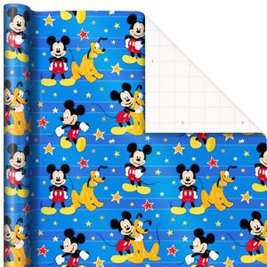 Disney Mickey Mouse and Pluto on Blue Wrapping … offers at $4.99 in Hallmark
