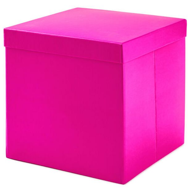 7.1" Square Hot Pink Gift Box With Shredded Pap… deals at $6.99