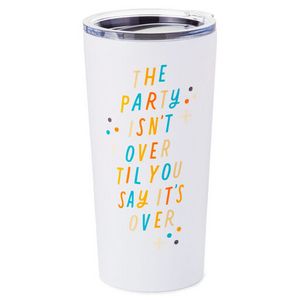 The Party Isn't Over Ceramic Travel Mug, 15 oz. offers at $19.99 in Hallmark