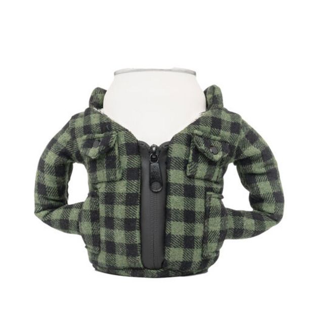 Puffin Green Buffalo Check Flannel Jacket Can a… deals at $14.99