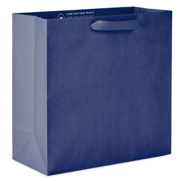10.4" Large Square Navy Blue Gift Bag offers at $3.99 in Hallmark