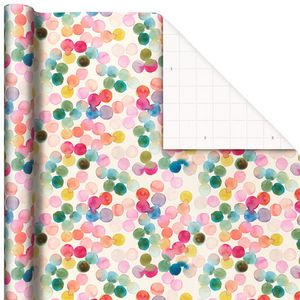 Watercolor Dots Wrapping Paper Roll, 20 sq. ft. offers at $4.99 in Hallmark