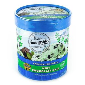 Sunnyside Farms Ice Cream, Premium, Mint Chocolate Chip offers at $2.99 in Raley's