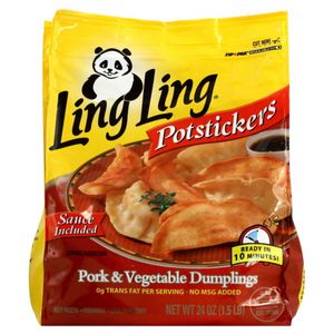 Ling Ling Potstickers, Pork &amp; Vegetable, All Natural offers at $7.99 in Raley's