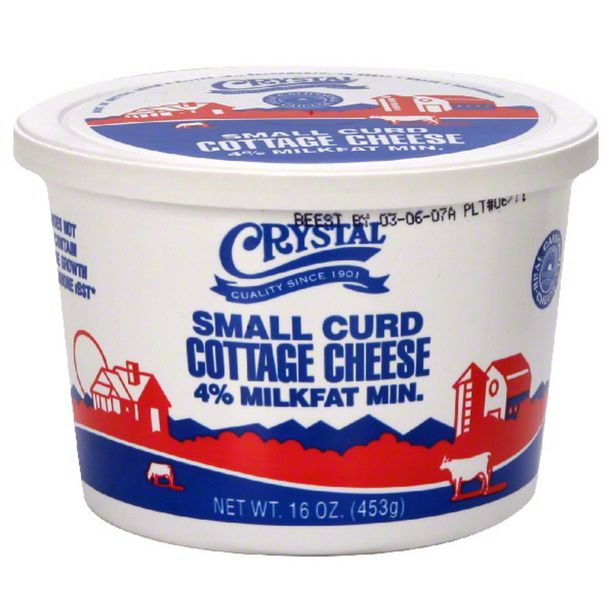 Crystal Cottage Cheese, Small Curd, 4% Milkfat Min. deals at $3.59