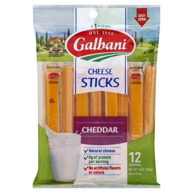 Galbani Cheese, Cheddar, Sticks deals at $3.99