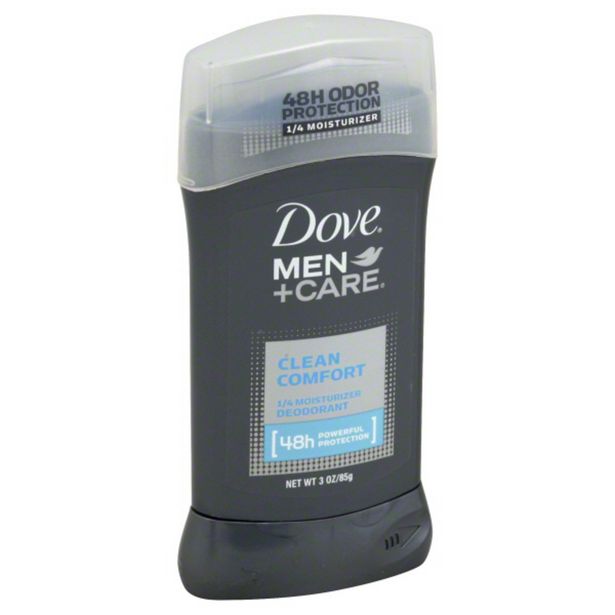 Dove Deodorant, 1/4 Moisturizer, Clean Comfort deals at $5.99