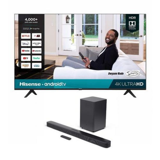 75" Class 4K UHD Smart TV & JBL Bar 2.1 Soundbar Bundle deals at $124.98
