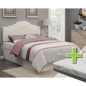 Edmond Queen Headboard with 8" Tight Top Firm Mattress 9" Foundation & Protectors offers at $55.33 in 