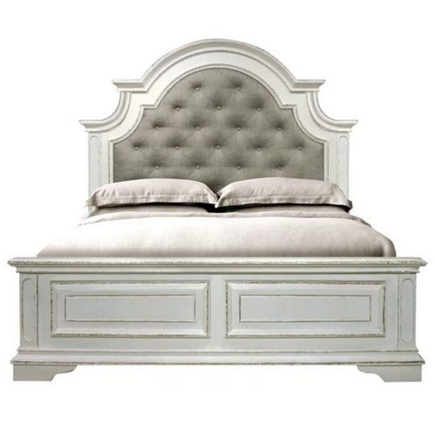 7-Piece Madison Queen Bed Only w/ Woodhaven Pillow Top Plush Mattress deals at $98.98