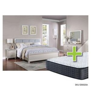 Omni 7 - Piece Queen Bedroom Set w/ 12" Upland Premium Tight Top Firm Memory Foam Mattress, Foundation, & Cases offers at $239.98 in Aaron's
