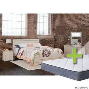 Lorelei 6 - Piece Queen Bedroom Set w/ 9.5" Tight Top Extra Firm Memory Foam Mattress, Foundation, & Cases offers at $113.33 in 