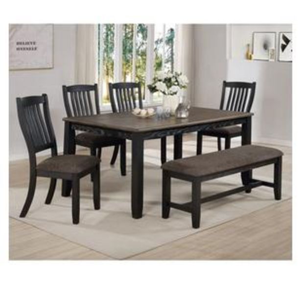 6 - Piece Jorie Dining Set w/ Bench offers at $125.1 in Aaron's