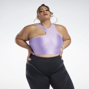 Cardi B One-Shoulder Crop Tank Top (Plus Size) offers at $20 in Reebok