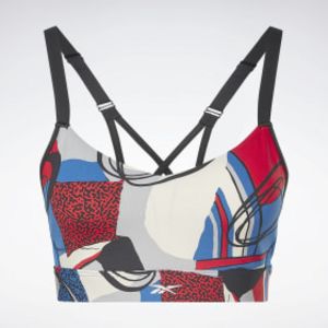 Lux Perform Graphic Strappy Bra offers at $19.97 in Reebok