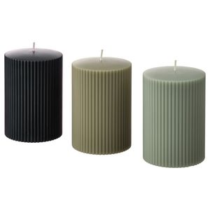 Scented pillar candle offers at $7.99 in Ikea