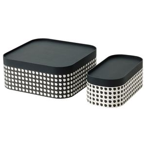 Storage box with lid, set of 2 offers at $20.99 in Ikea