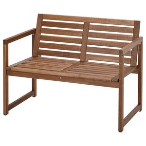 Bench with backrest, outdoor offers at $125 in Ikea