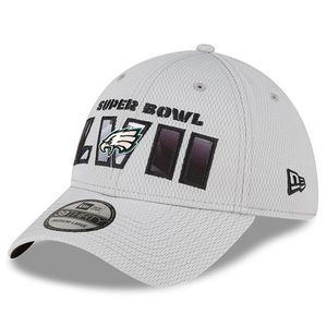 Men's New Era Gray Philadelphia Eagles Super Bowl LVII 39THIRTY Flex Hat offers at $32.99 in Walmart