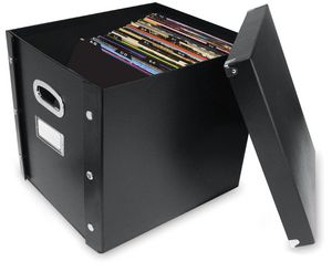Snap-N-Store Vinyl Records Storage Box with 13 Count Record Guides, Black, Adults offers at $31.96 in Walmart