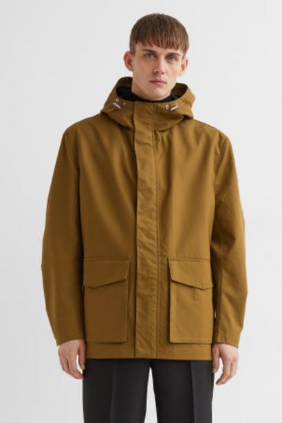 Water-repellent Parka offers at $28.99 in H&M