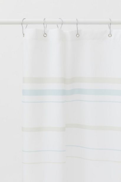 Striped Shower Curtain offers at $18.99 in H&M