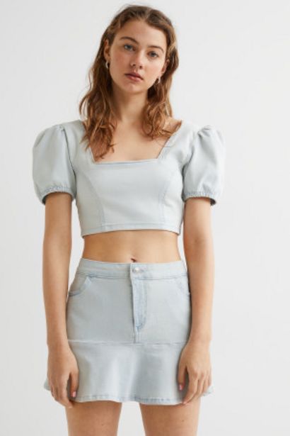 Peplum Denim Skirt offers at $10.99 in H&M