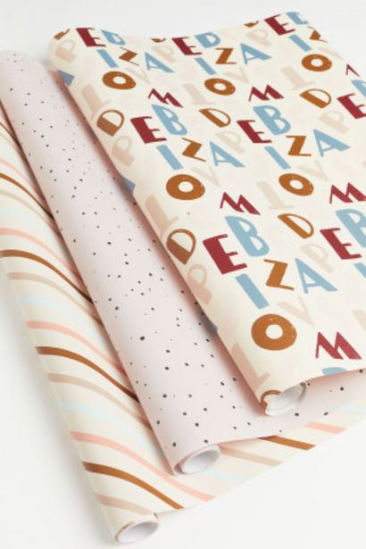 3-pack Gift Wrap offers at $8.99 in H&M