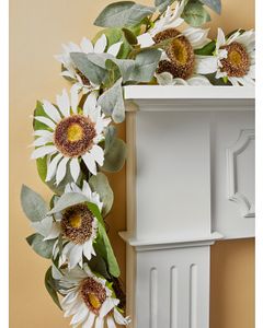 9ft Artificial Sunflower Garland offers at $20 in Home Goods