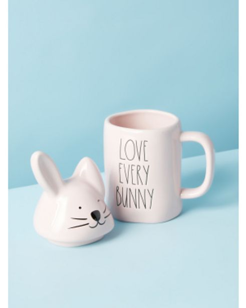 2pc Love Every Bunny Figural Mug With Lid offers at $5 in Home Goods