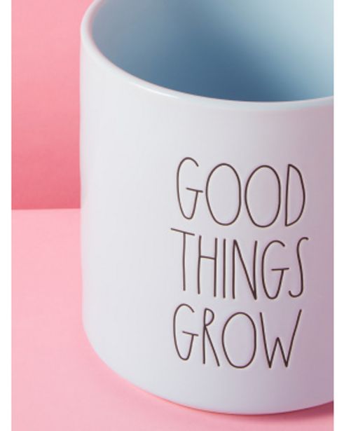 8in Ceramic Good Things Grow Planter offers at $5 in Home Goods
