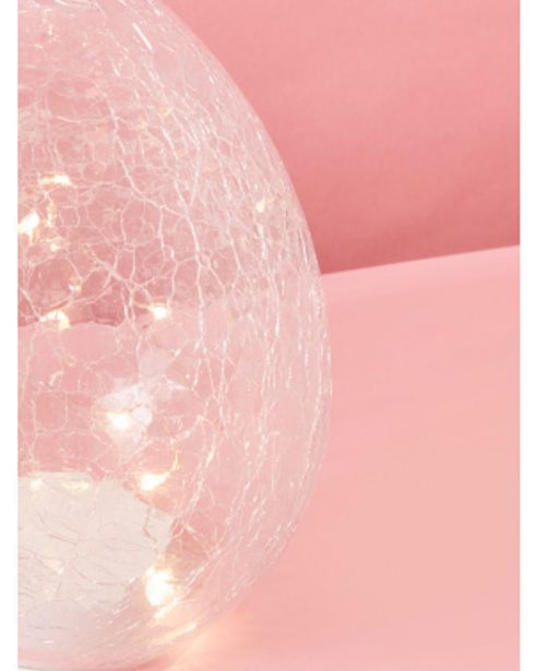 7in Glass Crackle Egg With LED Lights offers at $5 in Home Goods