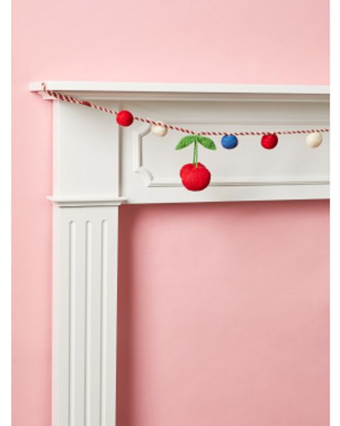 6ft Cherries Pom Pom Garland offers at $7 in Home Goods