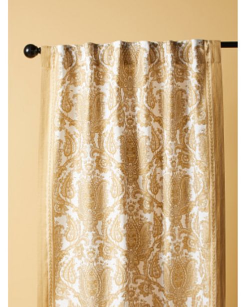 Made In India 2pk Damask Rod Pocket Curtains offers at $20 in Home Goods