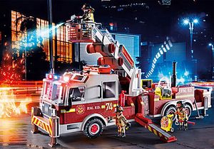 70935 Rescue Vehicles: Fire Engine with Tower Ladder offers at $109.99 in Playmobil