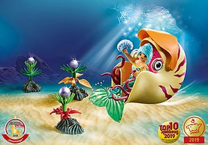 70098 Mermaid with Sea Snail Gondola offers at $12.74 in Playmobil