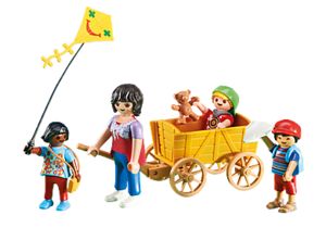6439 Mother with Children and Wagon offers at $10.99 in Playmobil