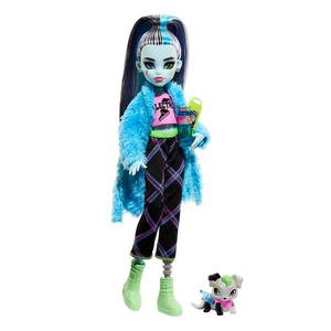 Monster High Doll And Sleepover Accessories, Frankie Stein, Creepover Party offers at $24.99 in Barbie