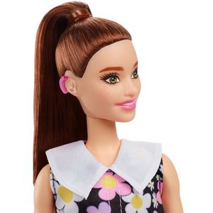 Barbie Fashionistas Doll #187, Shift Dress, Hearing Aids, 3 To 8 Years offers at $10.99 in Barbie
