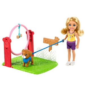 Barbie Chelsea Can Be Dog Trainer Playset With Blonde Chelsea Doll offers at $16.99 in Barbie